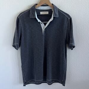 Tommmy Bahama Gray Modal Polo Shirt Medium